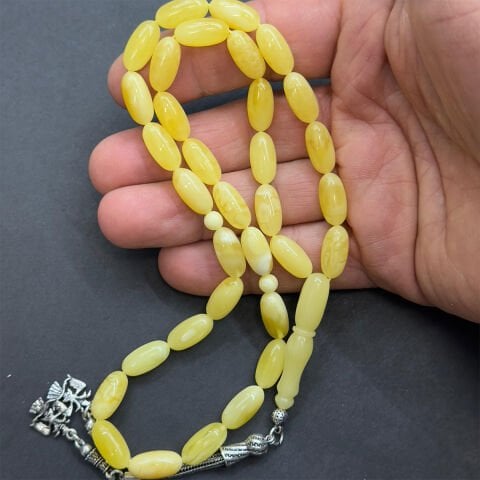 Kaliningrad Damla Kehribar Kapsül Tespih 7*14 (mm)