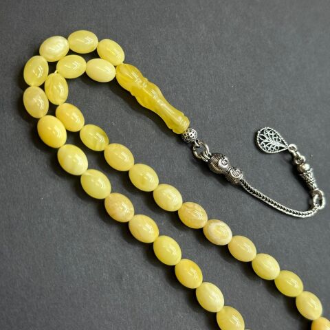 Kaliningrad Damla Kehribar Beyzi Tespih 6,5*8,5 (mm)