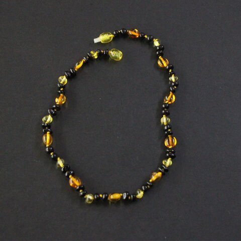 Damla Kehribar Karışık Kolye 5 (gr)