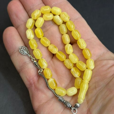 Kaliningrad Damla Kehribar Kapsül Tespih 6,5*9,5 (mm)