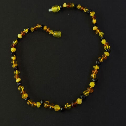 Damla Kehribar Karışık Kolye 5,5 (gr)