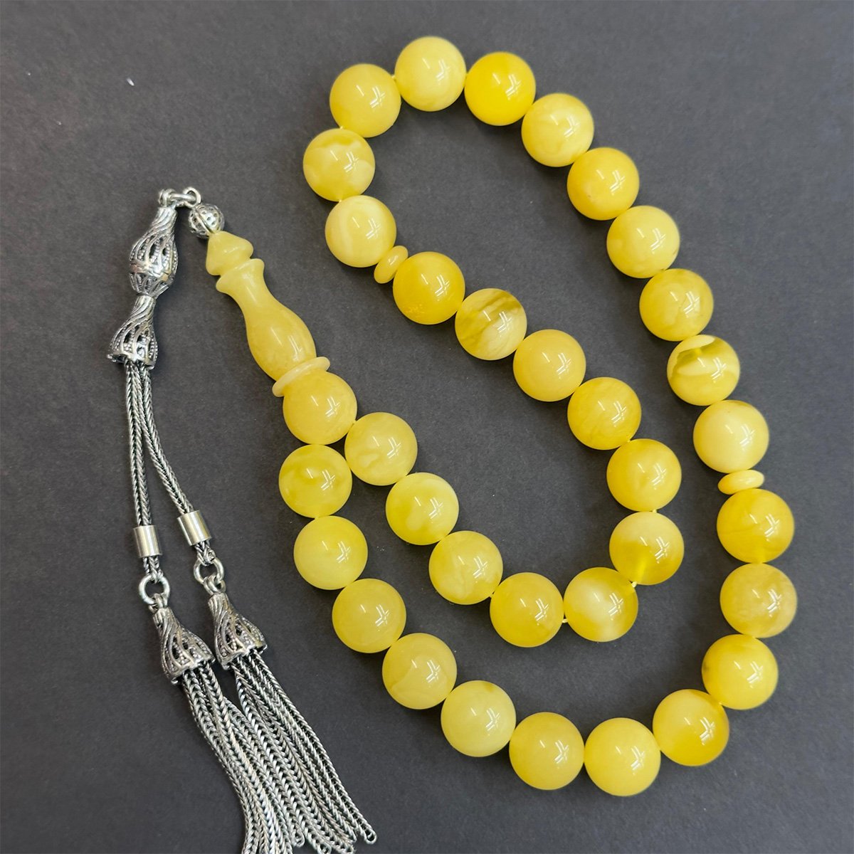 Kaliningrad Damla Kehribar Küre Tespih 9,5 (mm)