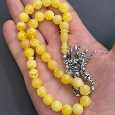 Kaliningrad Damla Kehribar Küre Tespih 9,5 (mm)