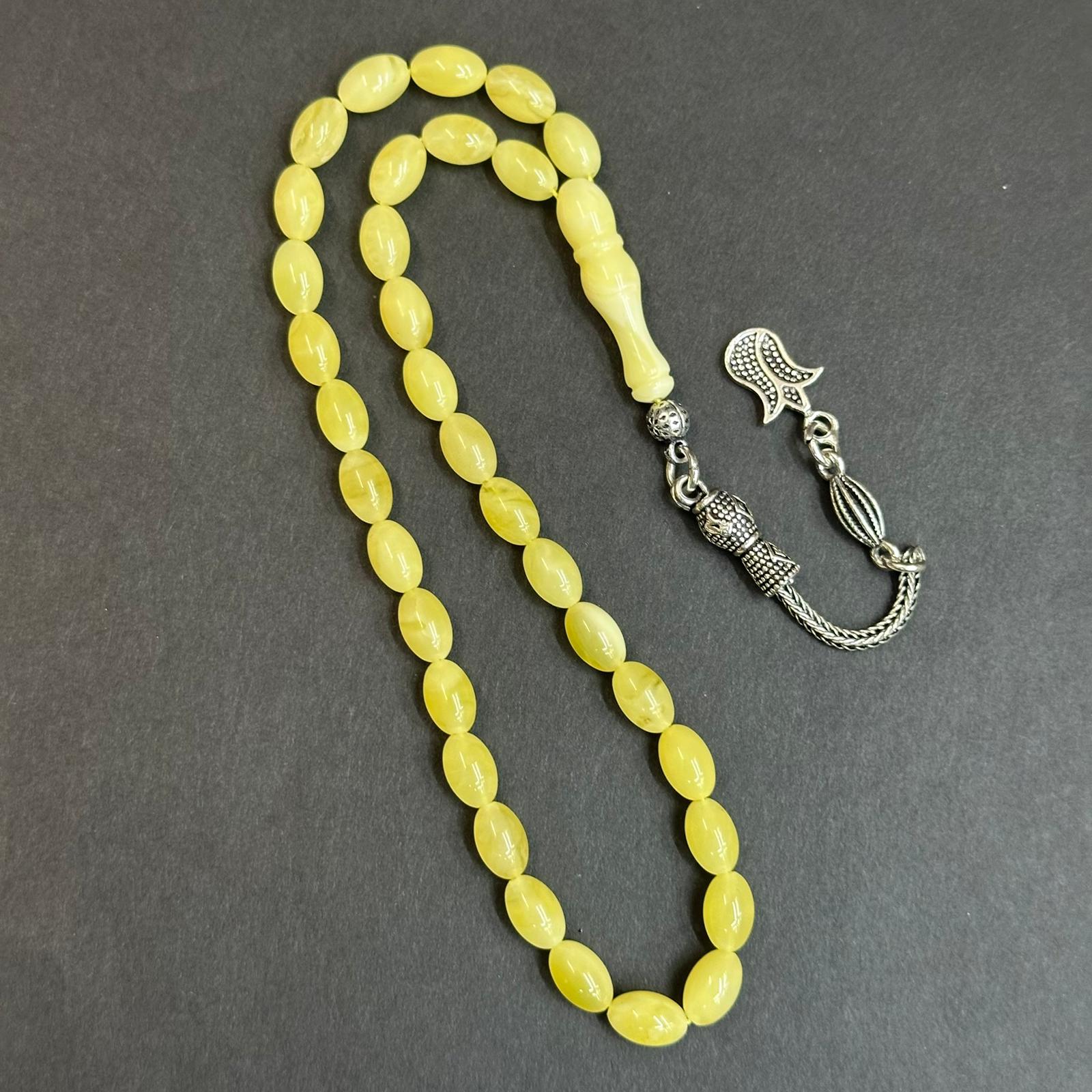 Kaliningrad Damla Kehribar Beyzi Tespih 5*8 (mm)