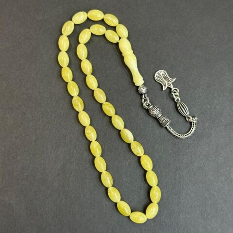 Kaliningrad Damla Kehribar Beyzi Tespih 5*8 (mm)