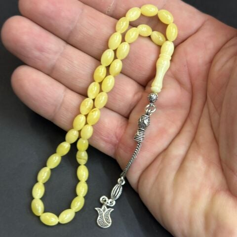 Kaliningrad Damla Kehribar Beyzi Tespih 5*8 (mm)