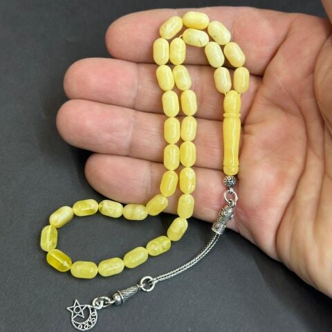 Kaliningrad Damla Kehribar Kapsül Tespih 5,5*9 (mm)