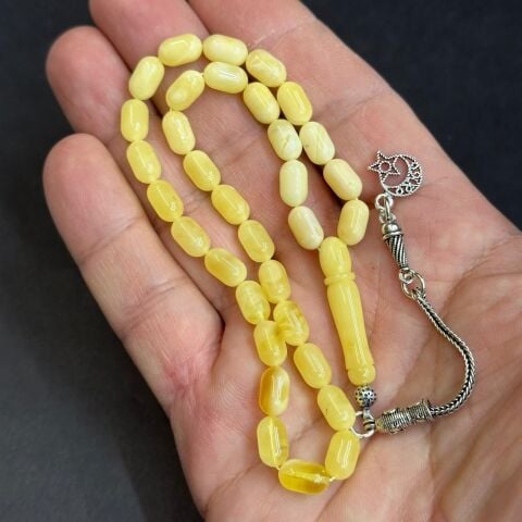 Kaliningrad Damla Kehribar Kapsül Tespih 5,5*9 (mm)