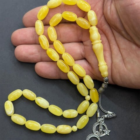 Kaliningrad Damla Kehribar Kapsül Tespih 8*14,5 (mm)