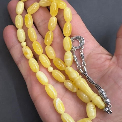 Kaliningrad Damla Kehribar Kapsül Tespih 8*14,5 (mm)