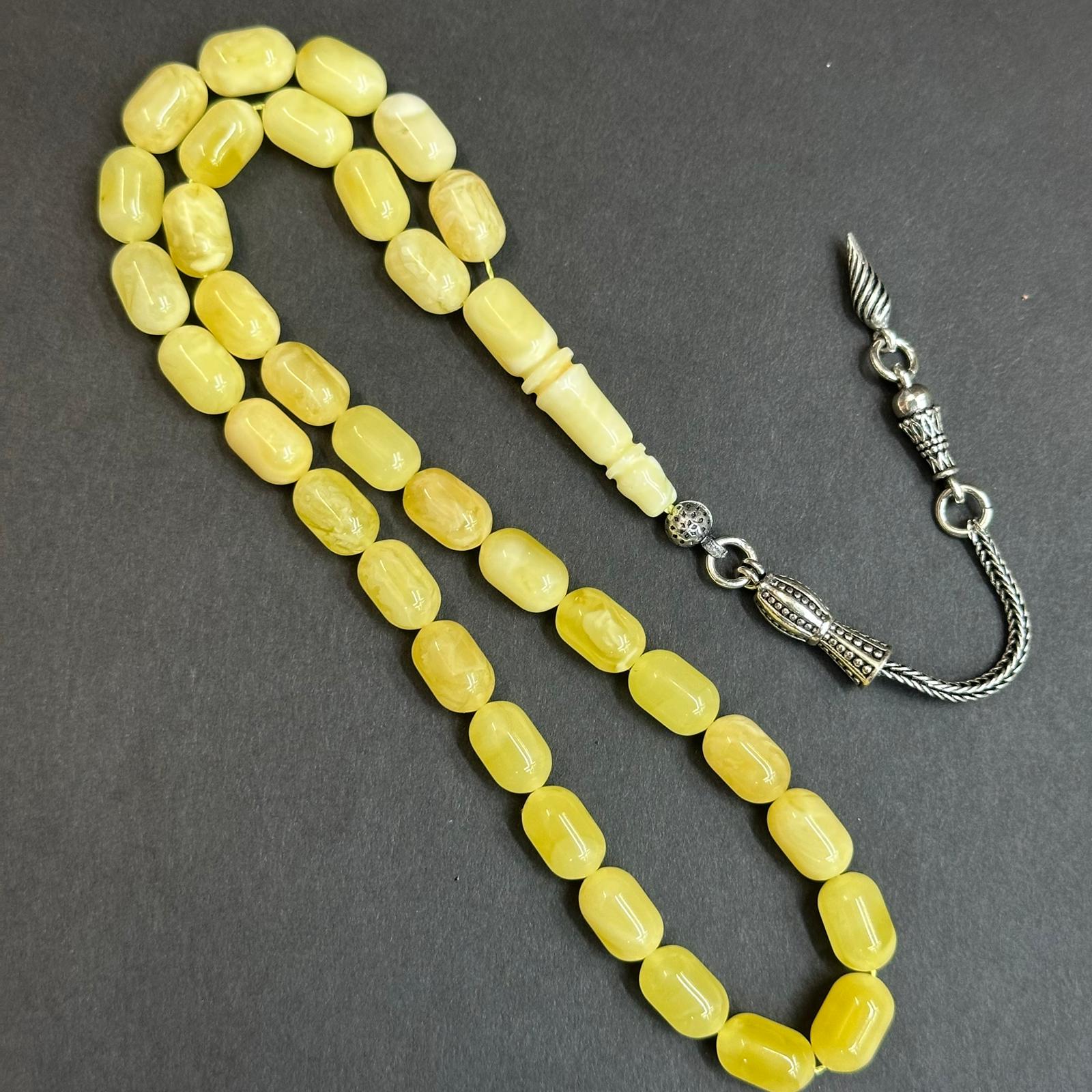 Kaliningrad Damla Kehribar Kapsül Tespih 6*9,5 (mm)