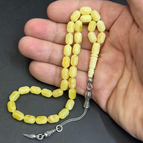 Kaliningrad Damla Kehribar Kapsül Tespih 6*9,5 (mm)