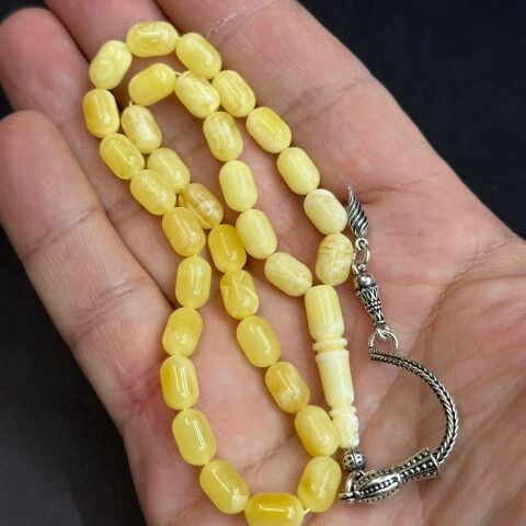 Kaliningrad Damla Kehribar Kapsül Tespih 6*9,5 (mm)