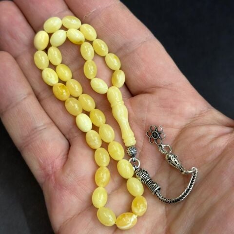 Kaliningrad Damla Kehribar Beyzi Tespih 6*8 (mm)