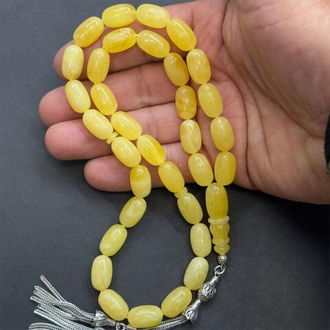 Kaliningrad Damla Kehribar Kapsül Tespih 9*15 (mm)