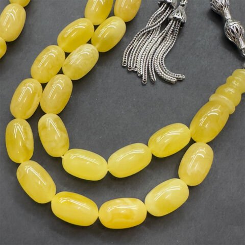 Kaliningrad Damla Kehribar Kapsül Tespih 9*15 (mm)