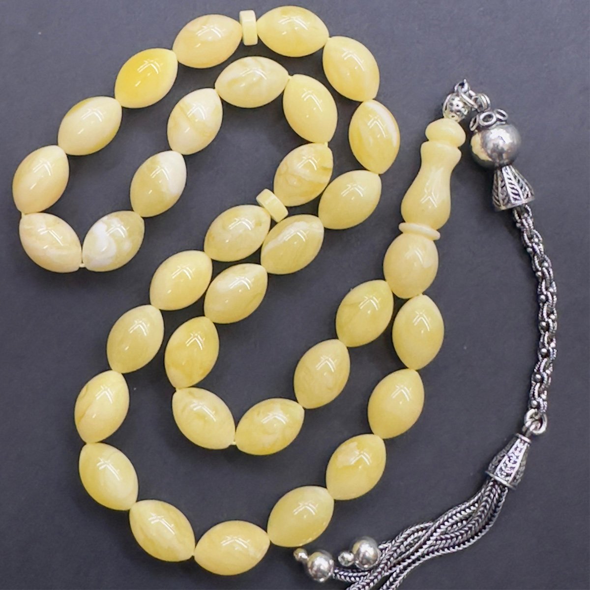 Kaliningrad Damla Kehribar Beyzi Tespih 8*11,5 (mm)