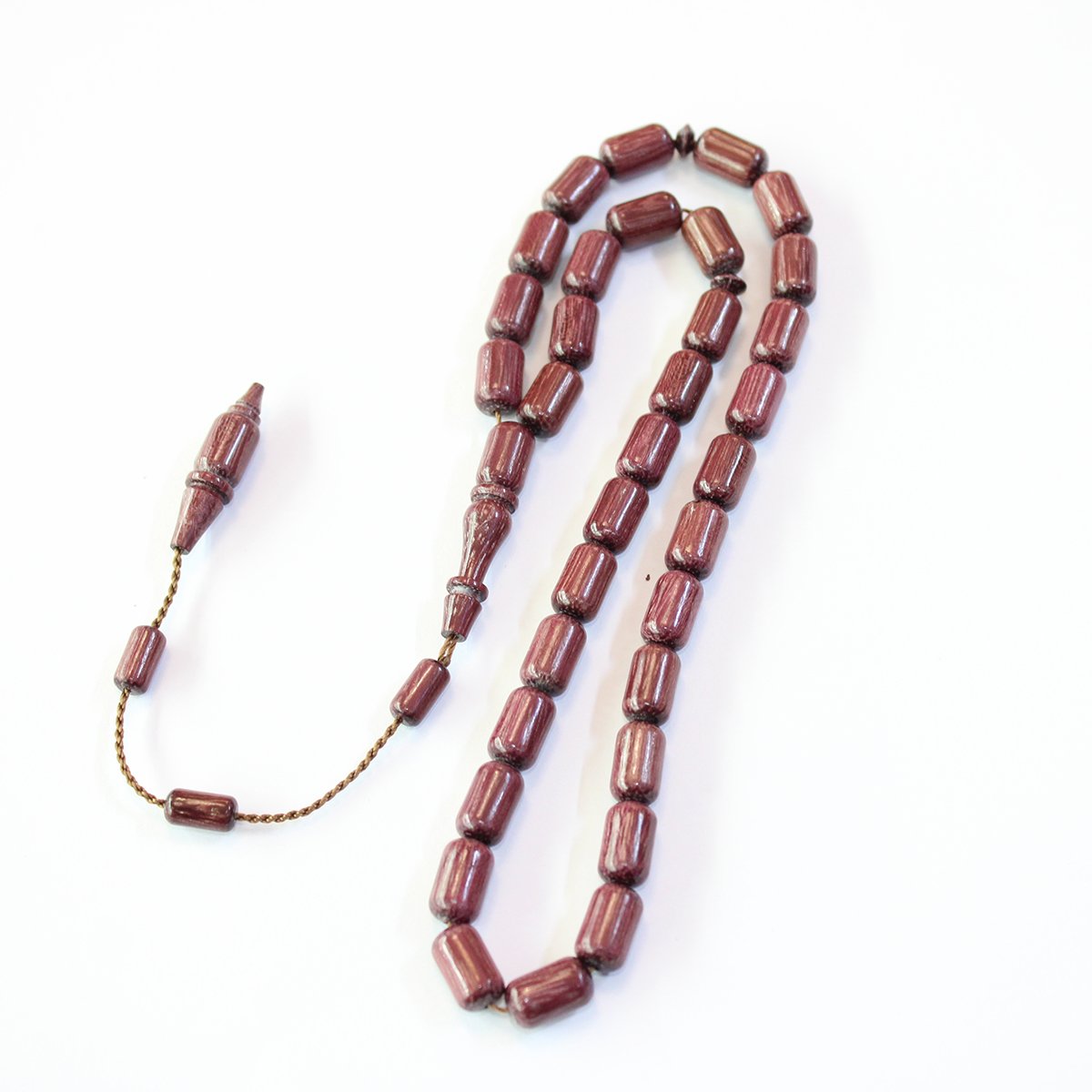 Yerli Atölye İşçiliği Mor Gül Tespih 7*11 (mm)