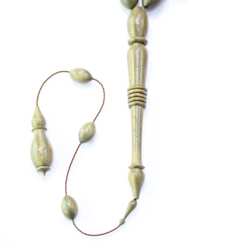 Usta İşçilikli Yeşil Pelesenk Tespih 10,5*17,5 (mm)