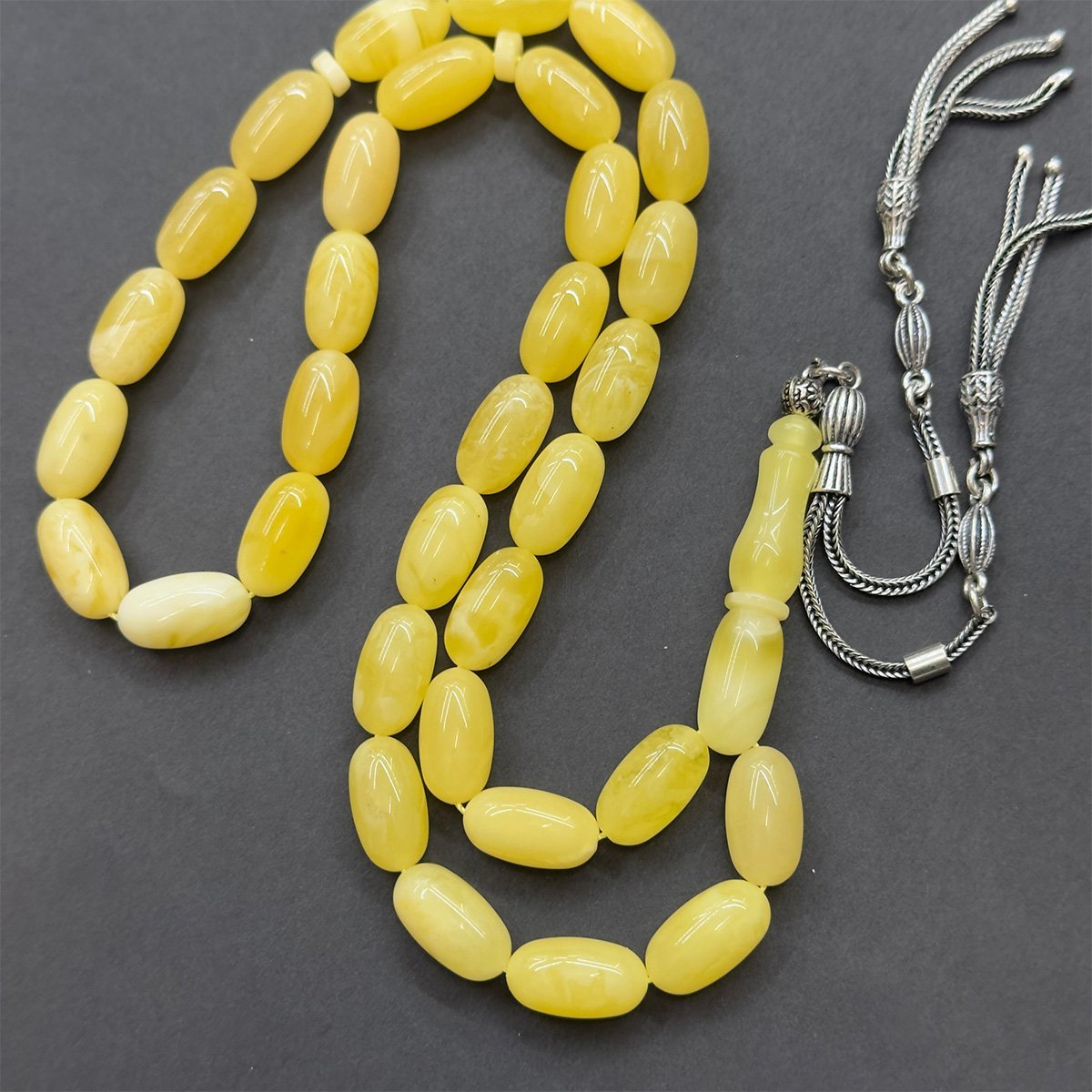 Kaliningrad Damla Kehribar Kapsül Tespih 8*14,5 (mm)