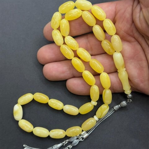 Kaliningrad Damla Kehribar Kapsül Tespih 8*14,5 (mm)