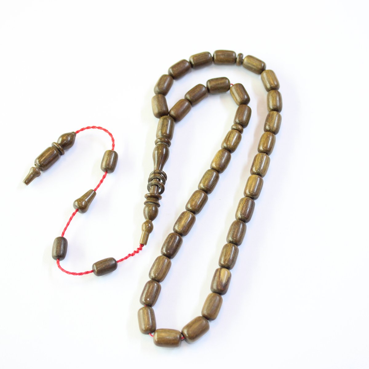 Yerli Atölye İşçiliği Kahverengi Pelesenk Tespih 7*10,5 (mm)