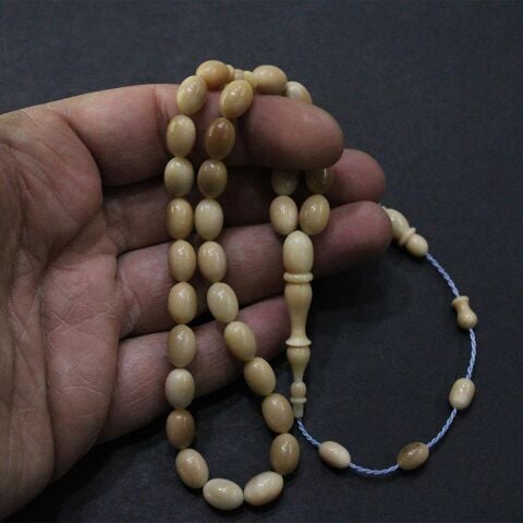 Kahve Narçıl Tespih Beyzi Kesim 7*10,5 (mm)