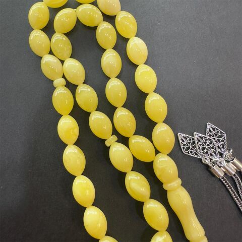 Kaliningrad Damla Kehribar Beyzi Tespih 7*10,5 (mm)