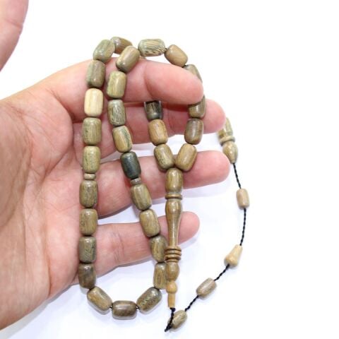 Yerli Atölye İşçiliği Yeşil Pelesenk Kapsül Tespih 8*11,5 (mm)