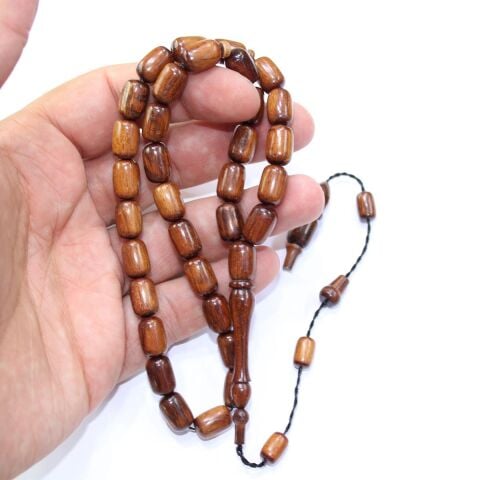 Yerli Atölye İşçiliği Yılan Ağacı Kapsül Tespih 8*11,5 (mm)