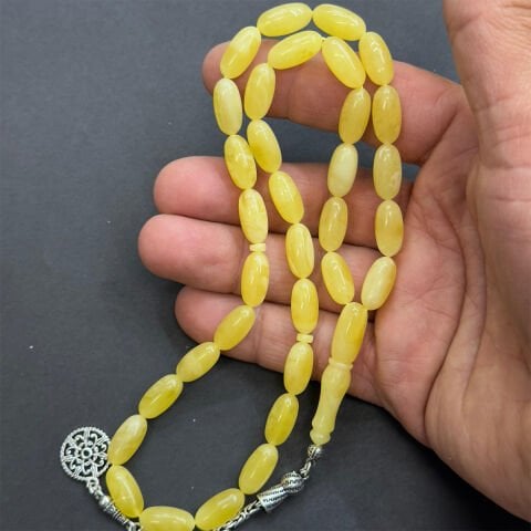 Kaliningrad Damla Kehribar Kapsül Tespih 7*14 (mm)