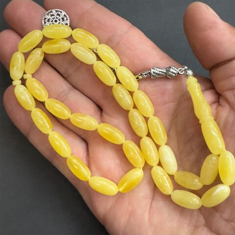 Kaliningrad Damla Kehribar Kapsül Tespih 7*14 (mm)