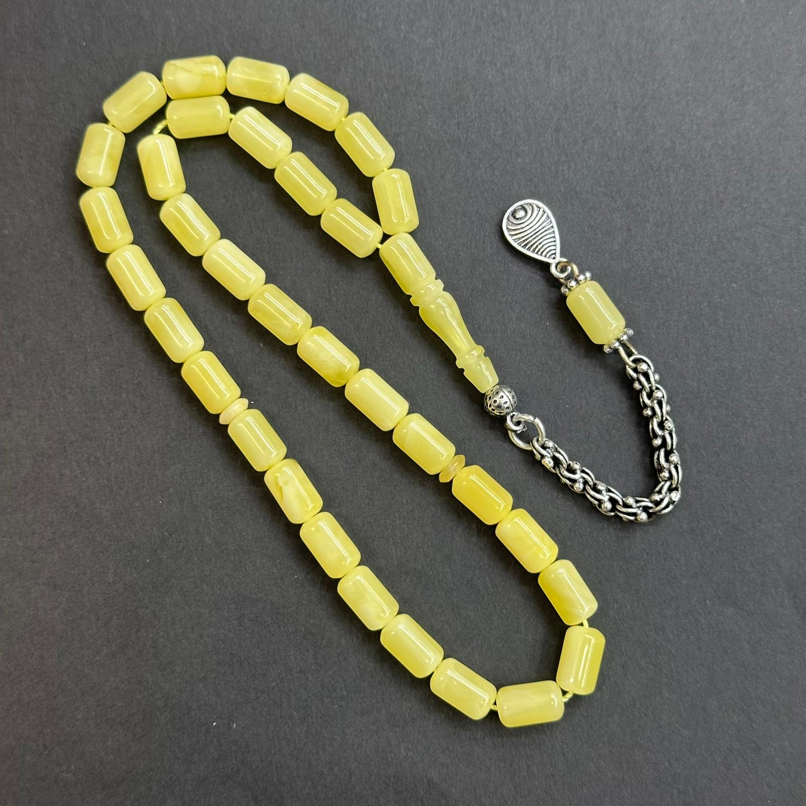 Kaliningrad Damla Kehribar Kapsül Tespih 5*8,5 (mm)