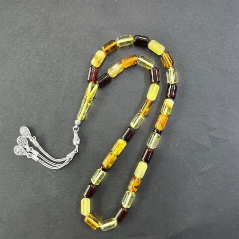 Litvanya Damla Kehribar Tespih 7*12 (mm) - 1