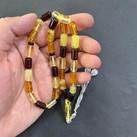 Litvanya Damla Kehribar Tespih 7*12 (mm) - 1