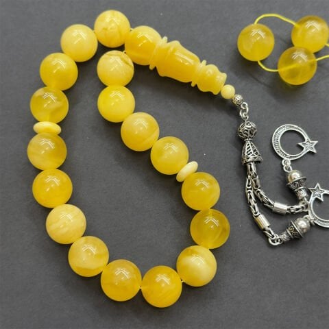 Maskot Kaliningrad Damla Kehribar Tespih 13,5 (mm)