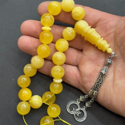 Maskot Kaliningrad Damla Kehribar Tespih 13,5 (mm)