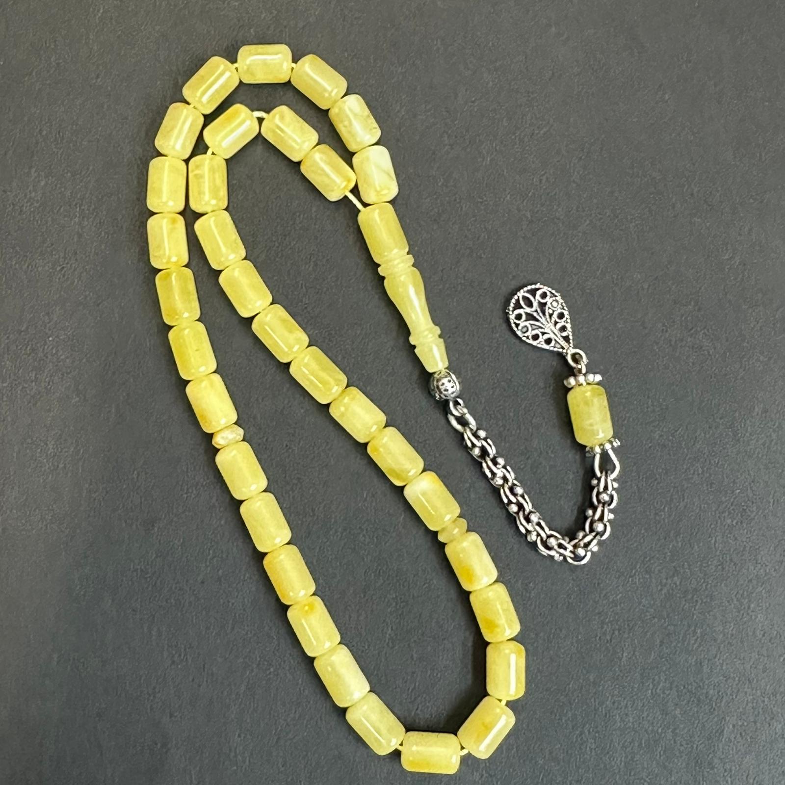 Kaliningrad Damla Kehribar Kapsül Tespih 5*7,5 (mm)-1