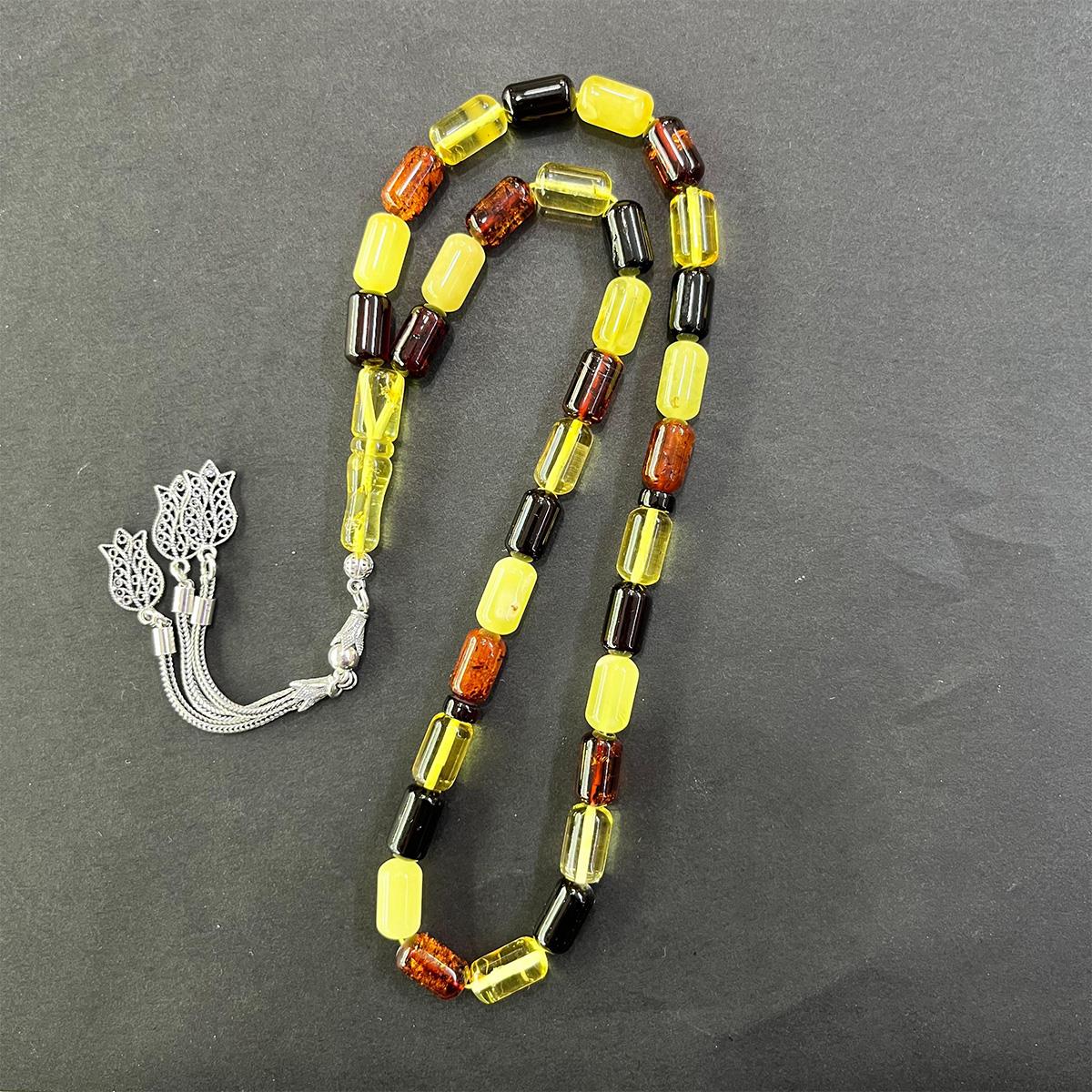 Litvanya Damla Kehribar Tespih 7*12 (mm) - 3