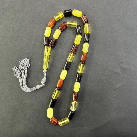 Litvanya Damla Kehribar Tespih 7*12 (mm) - 3