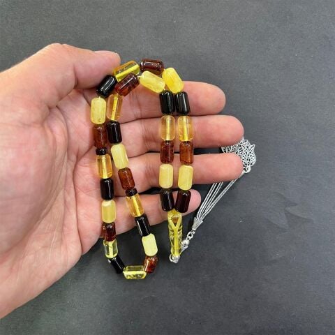 Litvanya Damla Kehribar Tespih 7*12 (mm) - 3