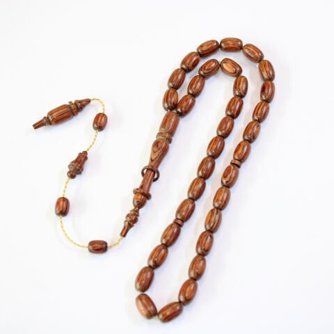 Yerli Atölye İşçiliği Kafur Ağacı Tespih 7*10,5 (mm)