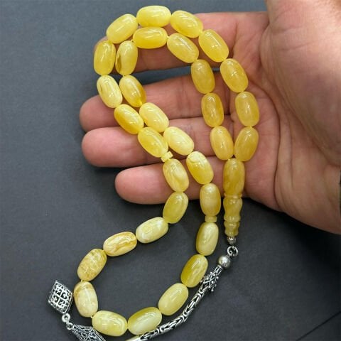 Kaliningrad Damla Kehribar Kapsül Tespih 9*15 (mm)