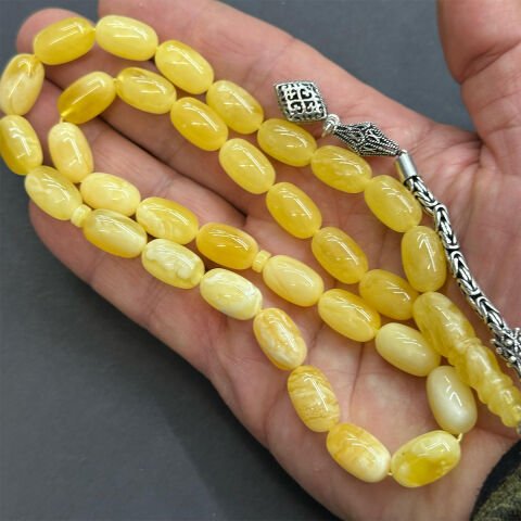 Kaliningrad Damla Kehribar Kapsül Tespih 9*15 (mm)