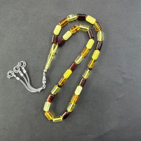 Litvanya Damla Kehribar Tespih 7*12 (mm) - 4