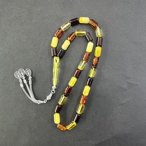 Litvanya Damla Kehribar Tespih 7*12 (mm) - 5