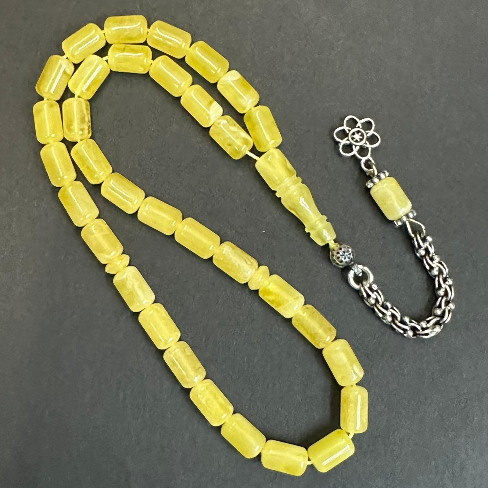 Kaliningrad Damla Kehribar Kapsül Tespih 5*7,5 (mm)-3