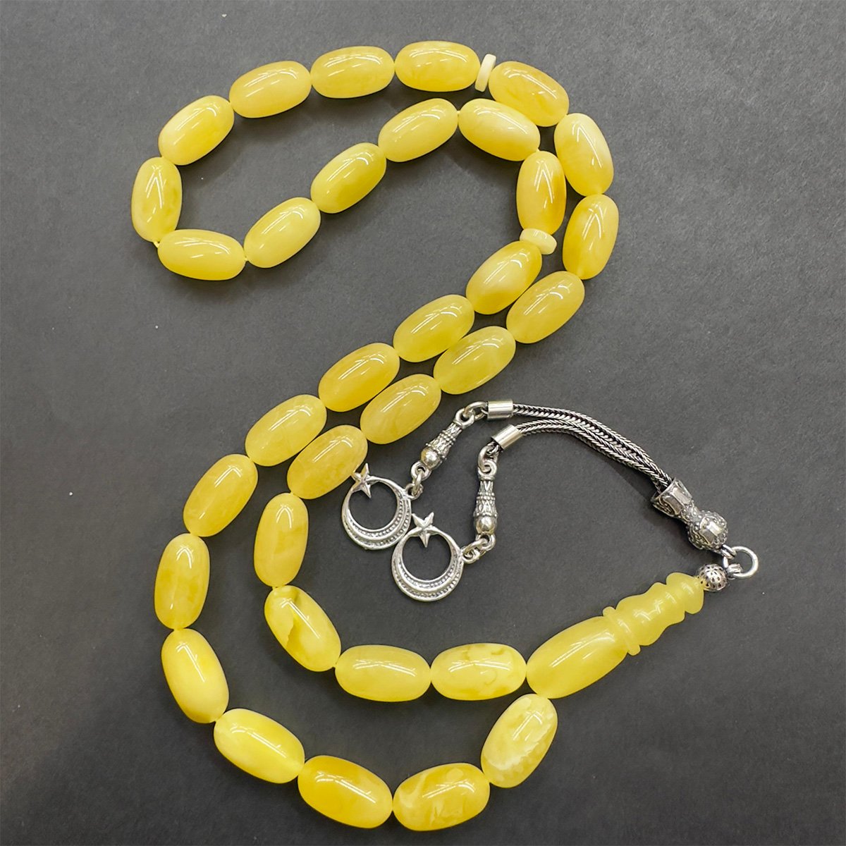 Kaliningrad Damla Kehribar Kapsül Tespih 8*14,5 (mm)