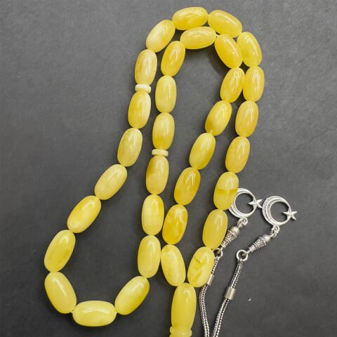 Kaliningrad Damla Kehribar Kapsül Tespih 8*14,5 (mm)