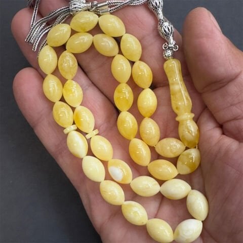 Kaliningrad Damla Kehribar Beyzi Tespih 8,5*13 (mm)